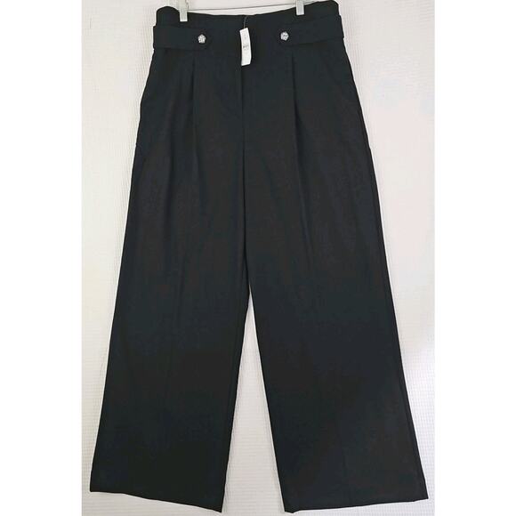 LOFT ~Woman Size 12~ Black "Curvy" Wide Leg Dress Party Evening Wear NWT. - Picture 1 of 14